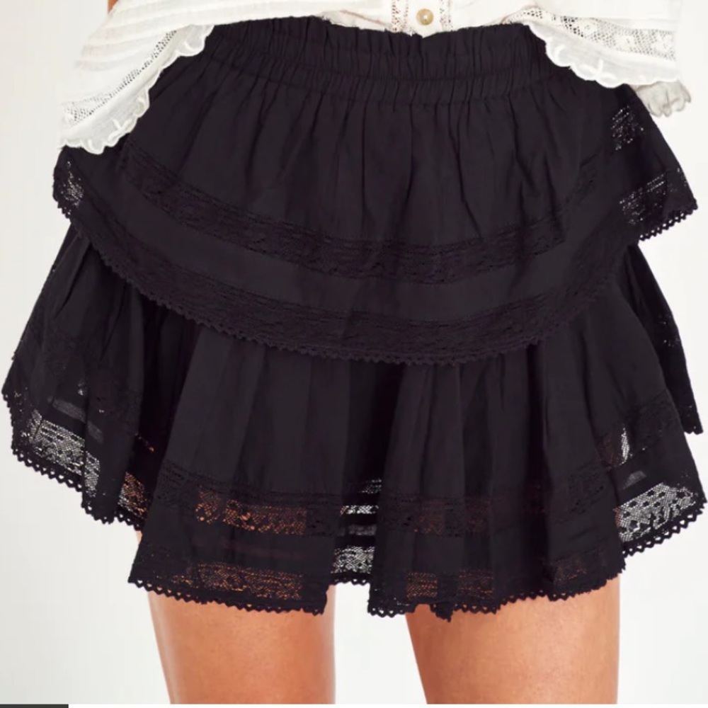 Loveshack Fancy Ruffle Mini Skirt